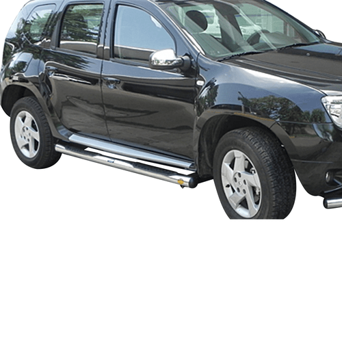Estribo de acero inoxidable redondo Renault Duster
