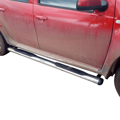 Estribo de acero inoxidable ovalado Renault Duster