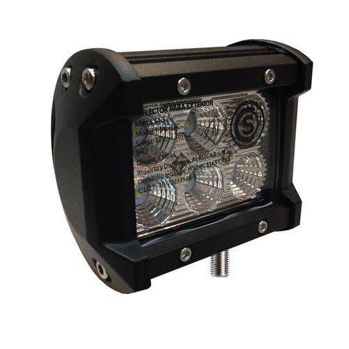 FARO LED RECTANGULAR 18W 6 LEDS LUJO CON DETALLES ALEM