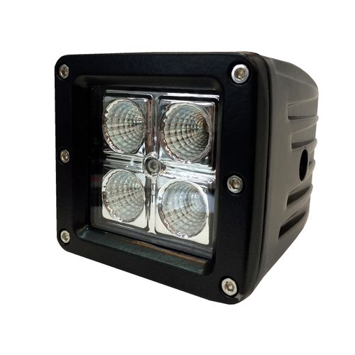 FARO LED CUADRADO 16W 4 LEDS LUJO CON DETALLES ALEM