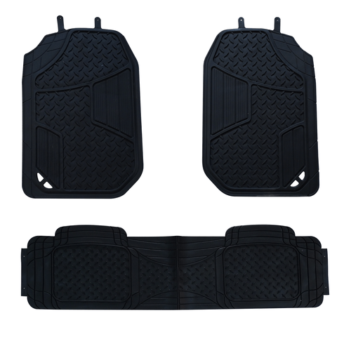 Alfombra de goma premium 3 piezas