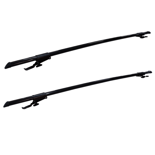Barras portaequipajes negras 117cm Toyota SW4 2005-2015 c/barandas