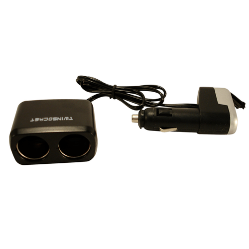 ADAPTADOR ENCENDEDOR 1 A 2 + USB