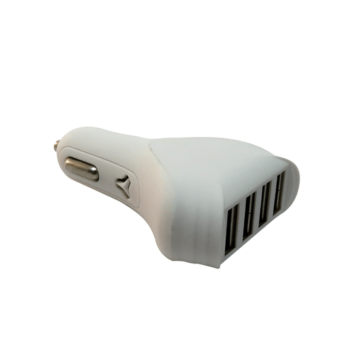 CARGADOR UNIVERSAL USB 4 PUERTOS BLANCO
