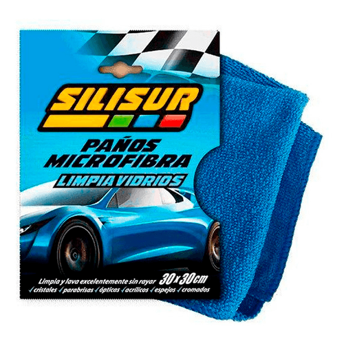 SILISUR PAÑO MICROFIBRA LIMPIA VIDRIOS 30X30 2222