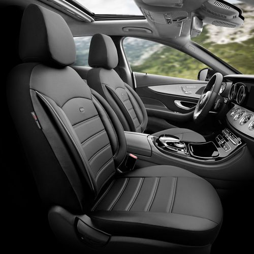 FUNDAS CUBRE ASIENTO IMPORTADAS GUZMAN INSPIRE NEGRO CON GRIS
