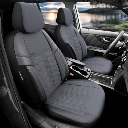 FUNDAS CUBRE ASIENTO IMPORTADAS GUZMAN ELEGANCE GRIS