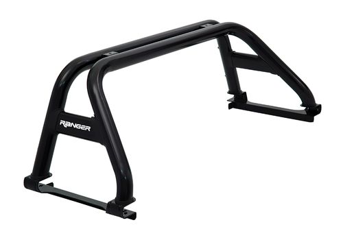 JAULA ANTIVUELCO DOBLE CAÑO GUZMAN - FORD RANGER 2012 A 2022 NEGRA