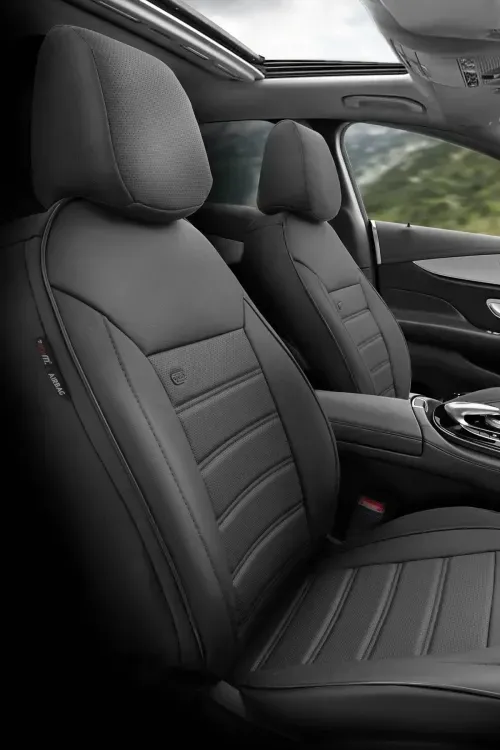 FUNDAS CUBRE ASIENTO IMPORTADAS GUZMAN PREMIUM NEGRO